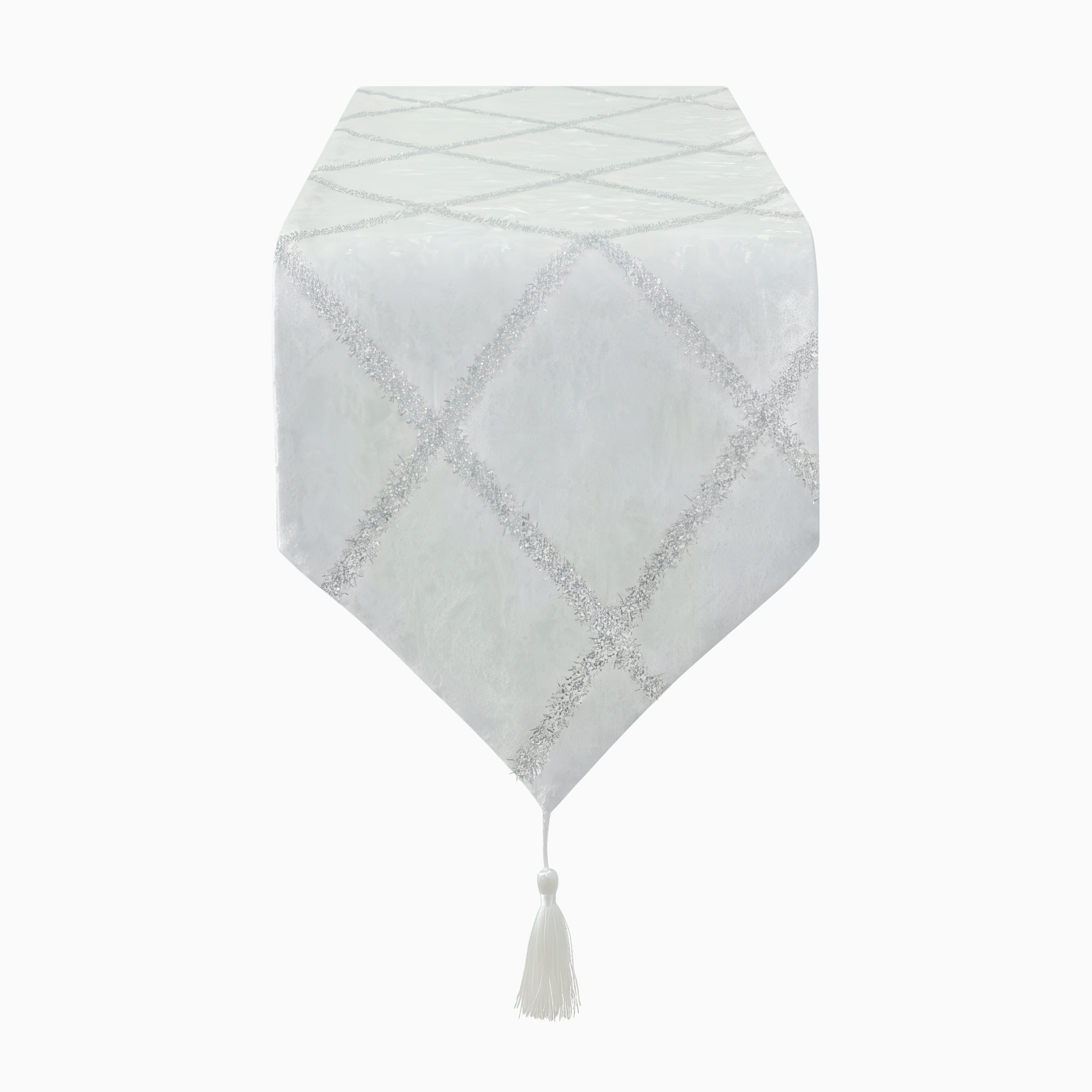 Off-White Velvet Silver Runner