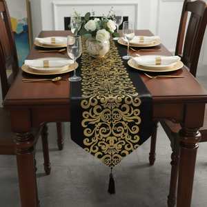 Black Gold Foil Runner