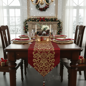 Deep Red Foil Runner