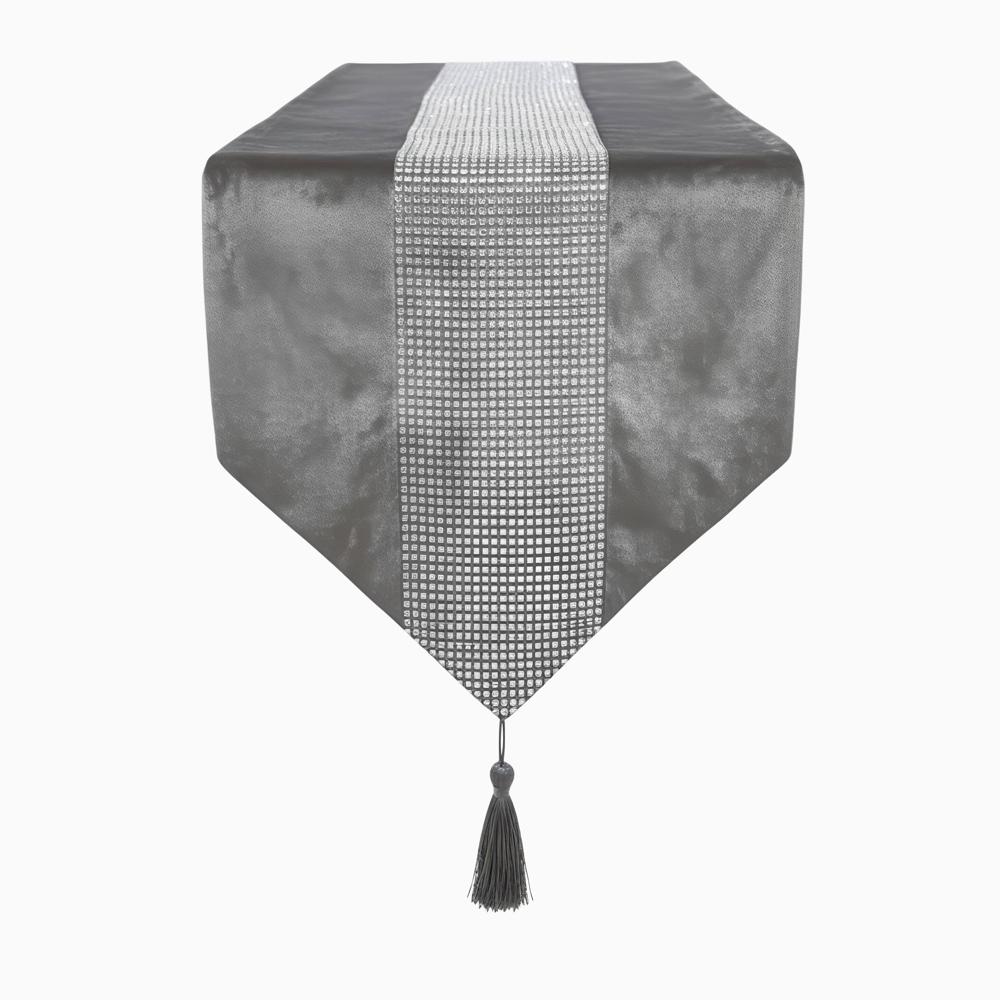 Velvet Rhinestone Mesh Runner