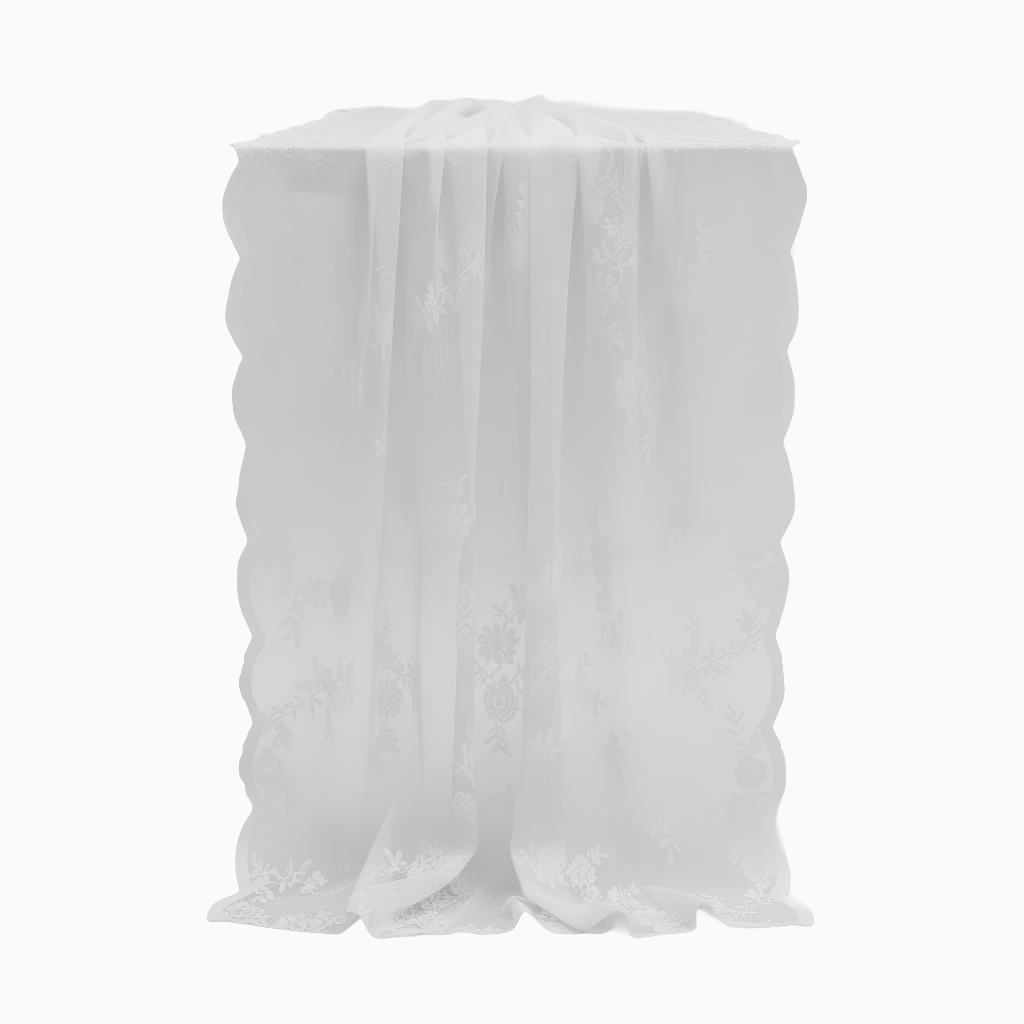 Long Embroidered Lace Runner