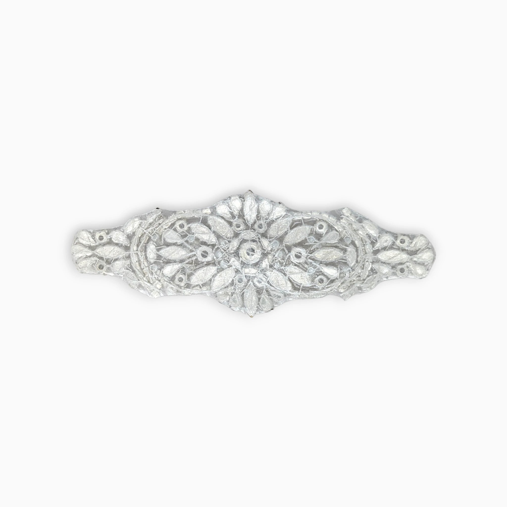 Ornate Oval Rhinestone Applique, Iron on (Hotfix)