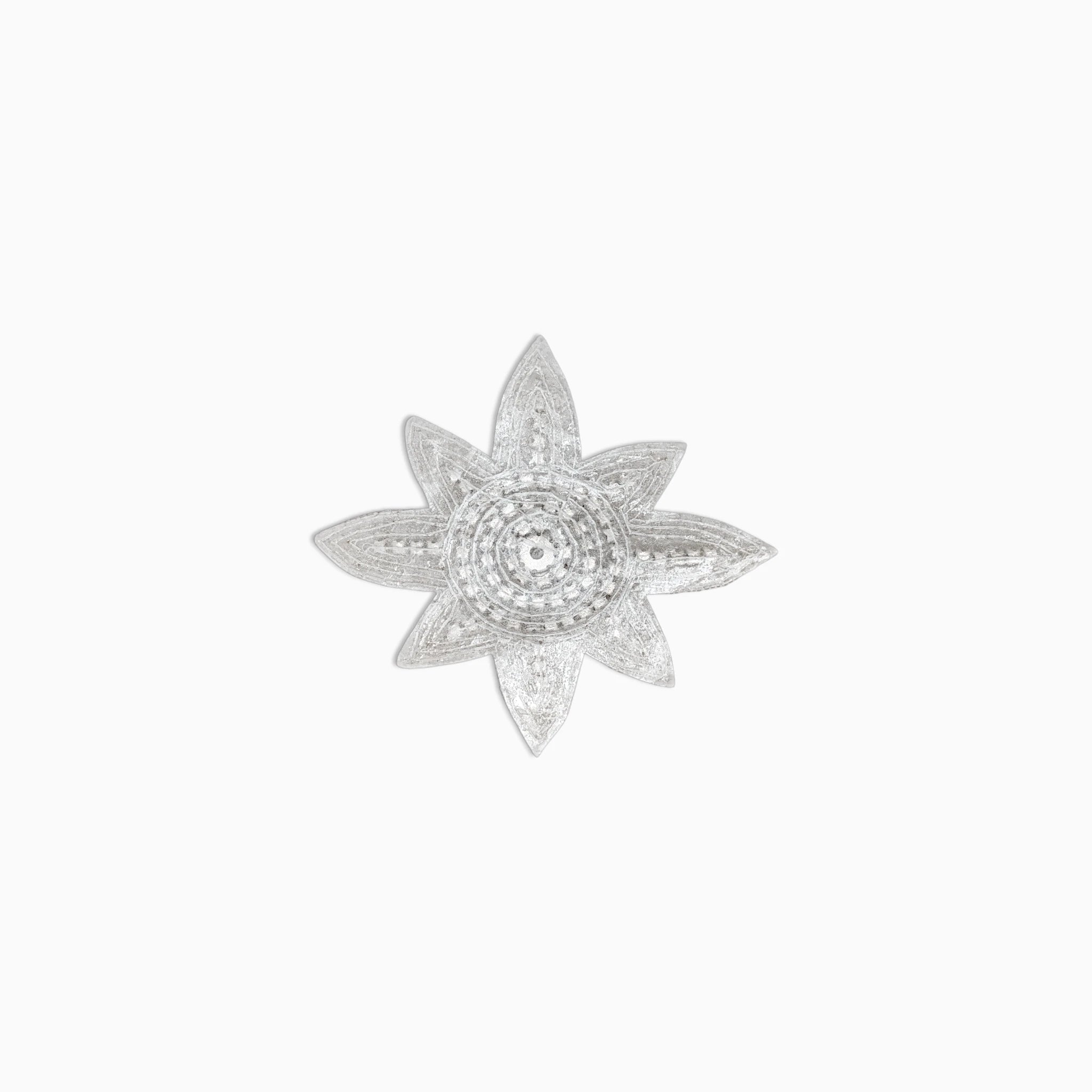 Starburst Floral Rhinestone Applique, Iron on (Hotfix)