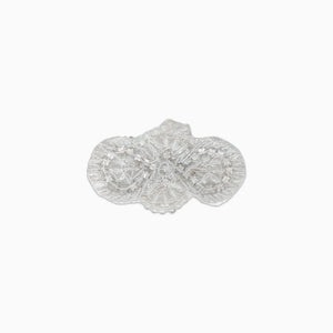 Iridescent Oval Rhinestone Applique, Iron on (Hotfix)