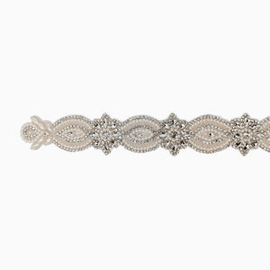 Oval Link Rhinestone Trim, Iron on (Hotfix)