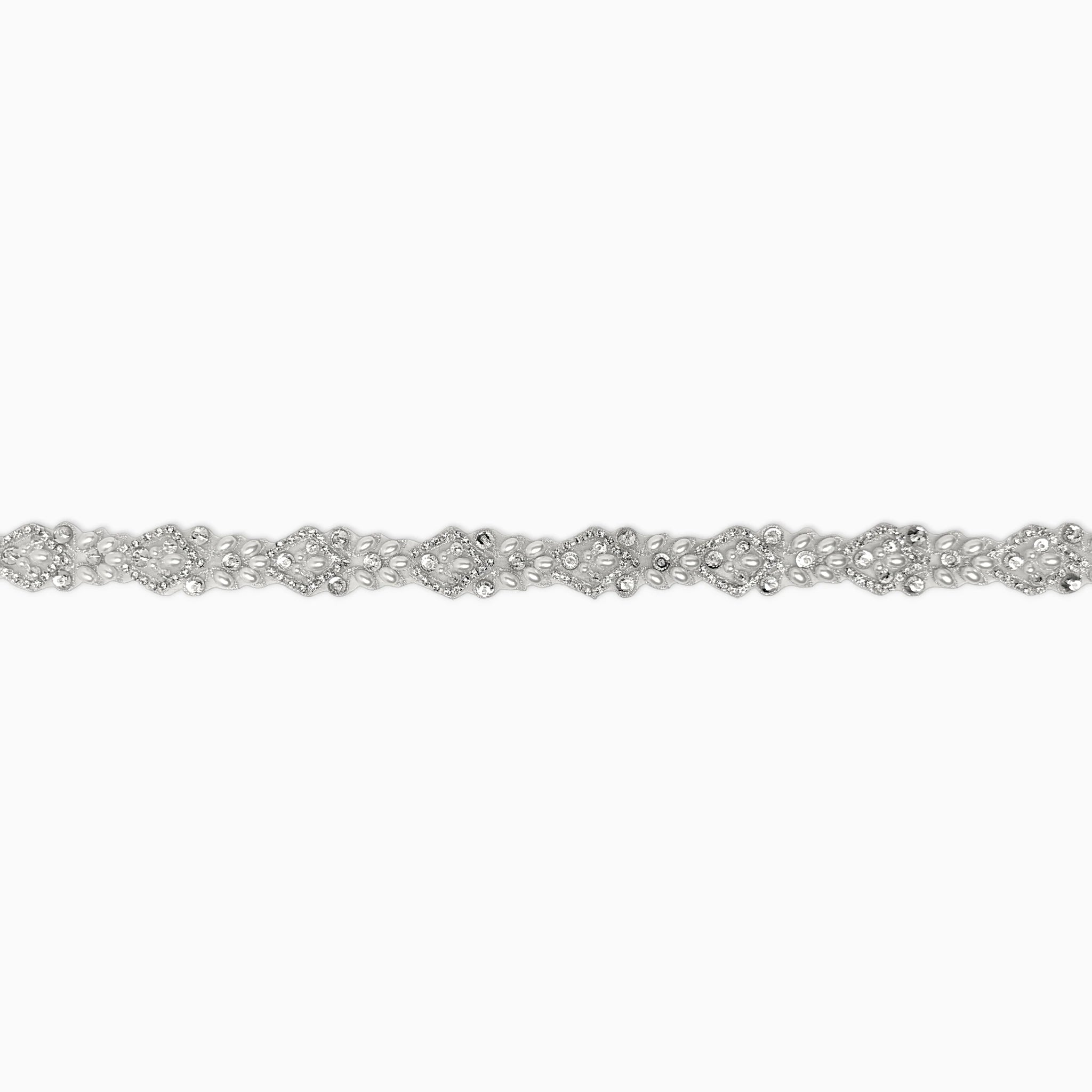 Slim Crystal Rhinestone Trim, Iron on (Hotfix)