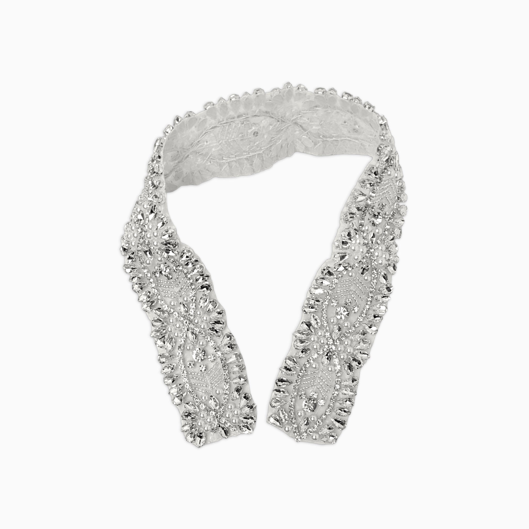 Dense Crystal Rhinestone Band, Iron on (Hotfix)