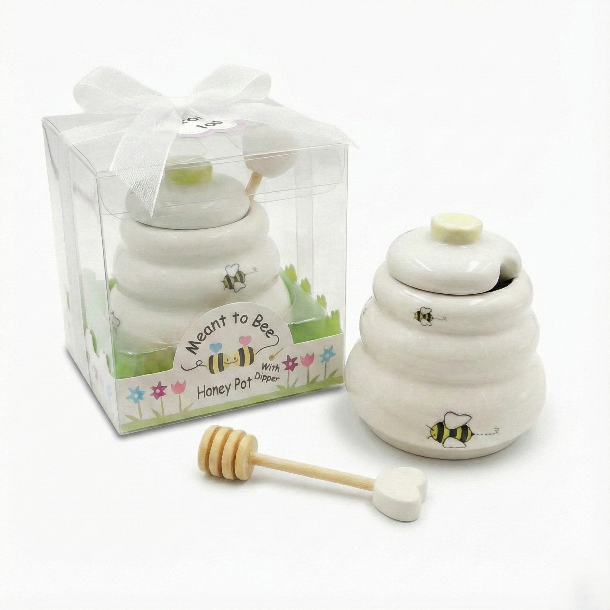 Ceramic Beehive Honey Pot Favor Gift