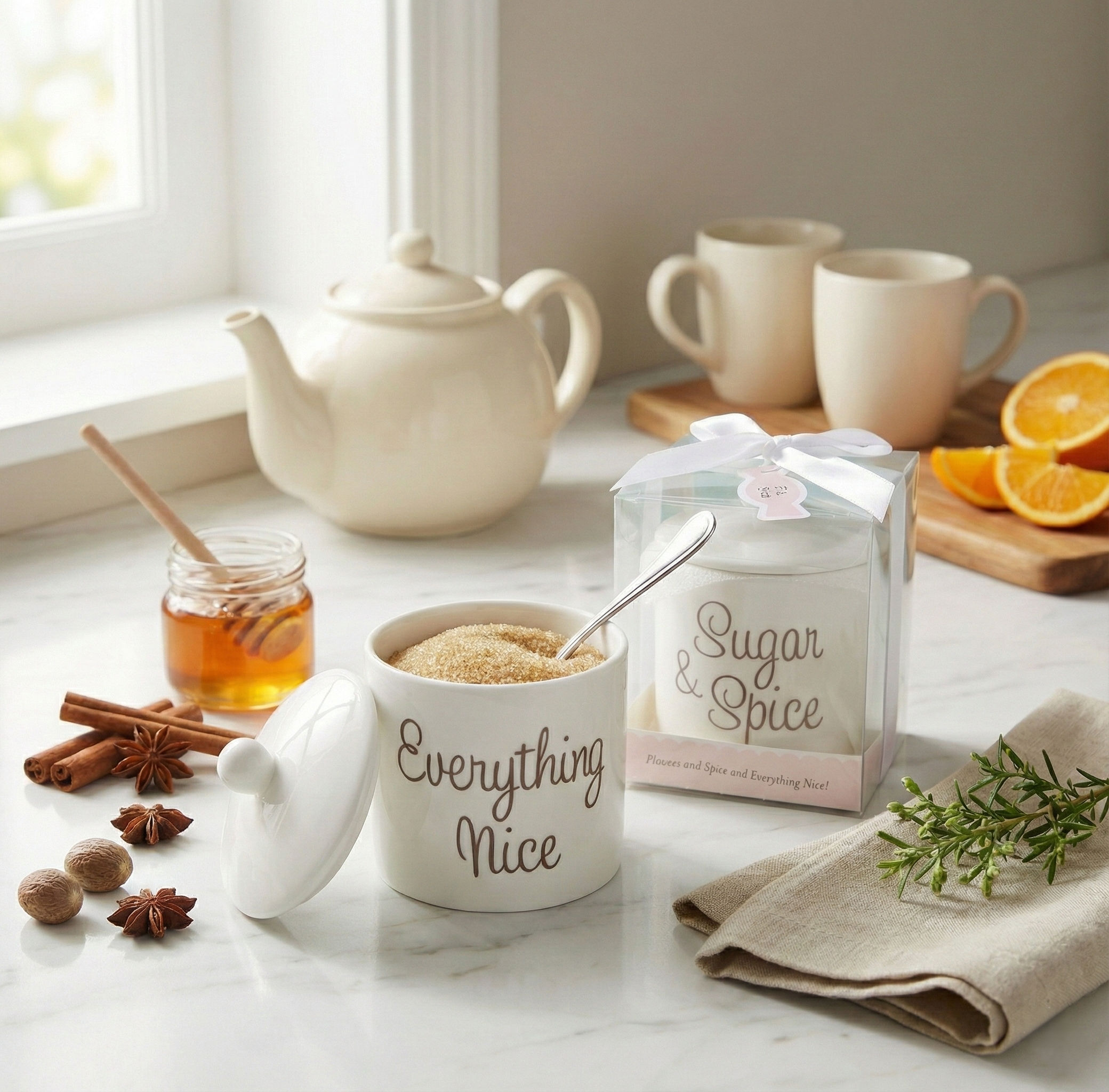 Sugar & Spice Jar Favor Gift