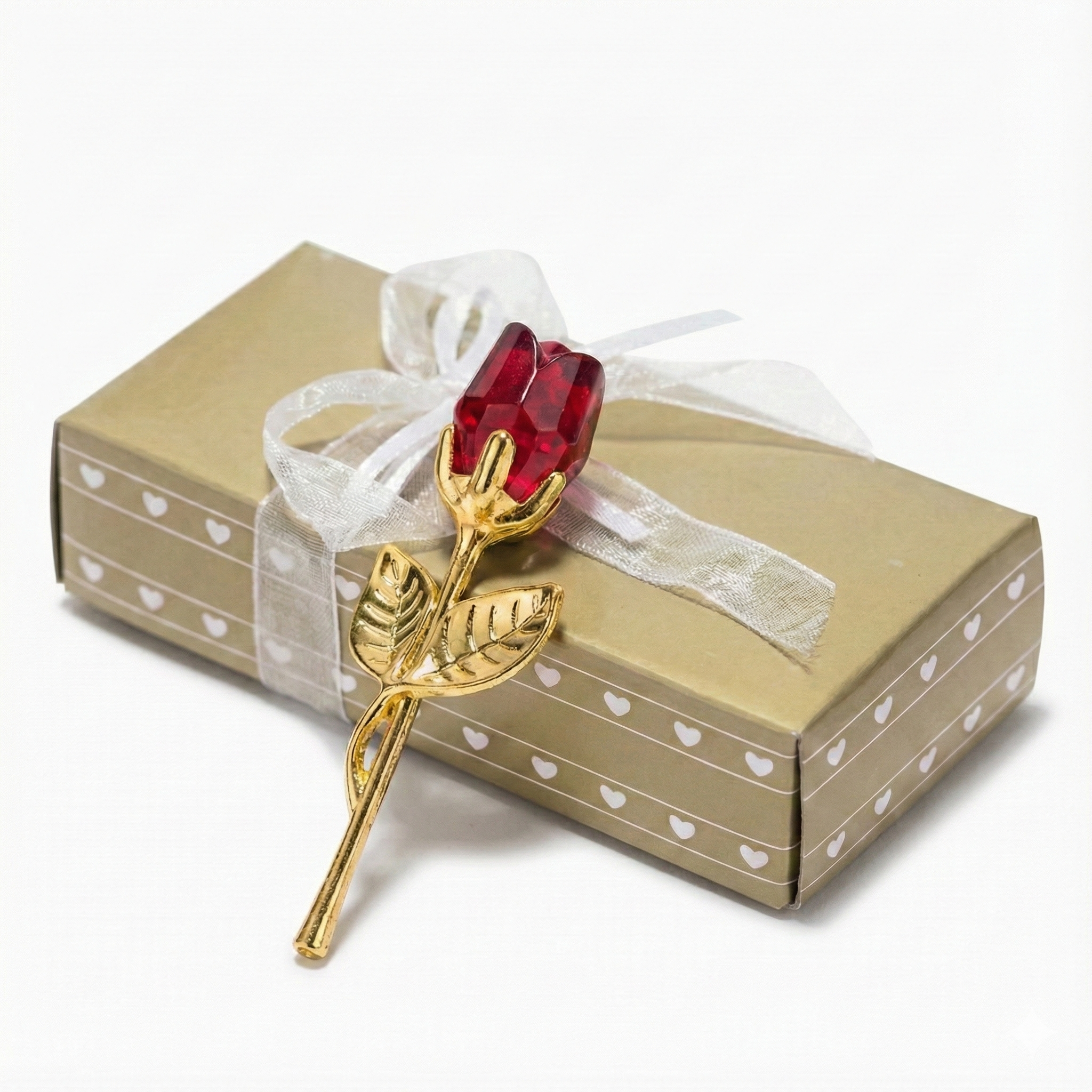Crystal Rose Keepsake Favor Gift
