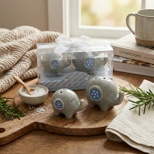 Blue Elephant Shakers Favor Gift