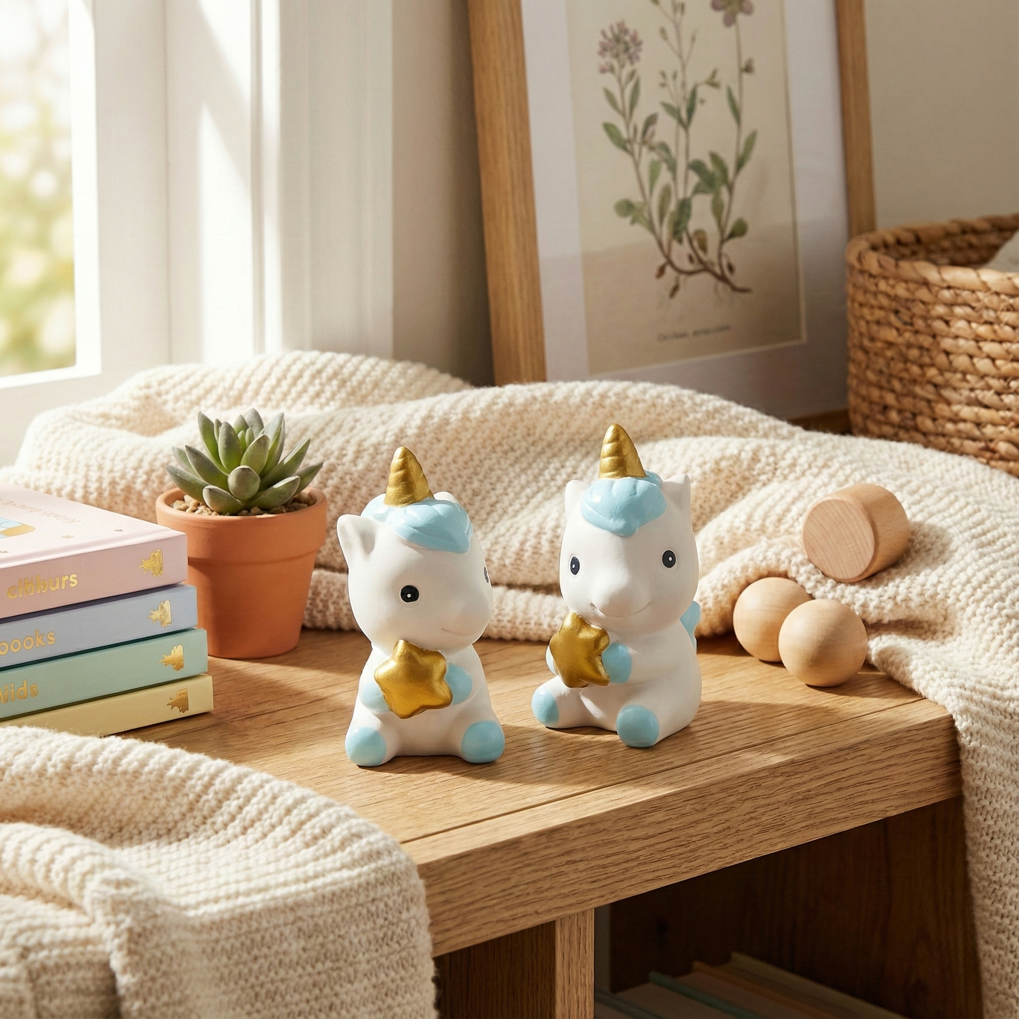 Blue Unicorn Money Bank Favor Gift