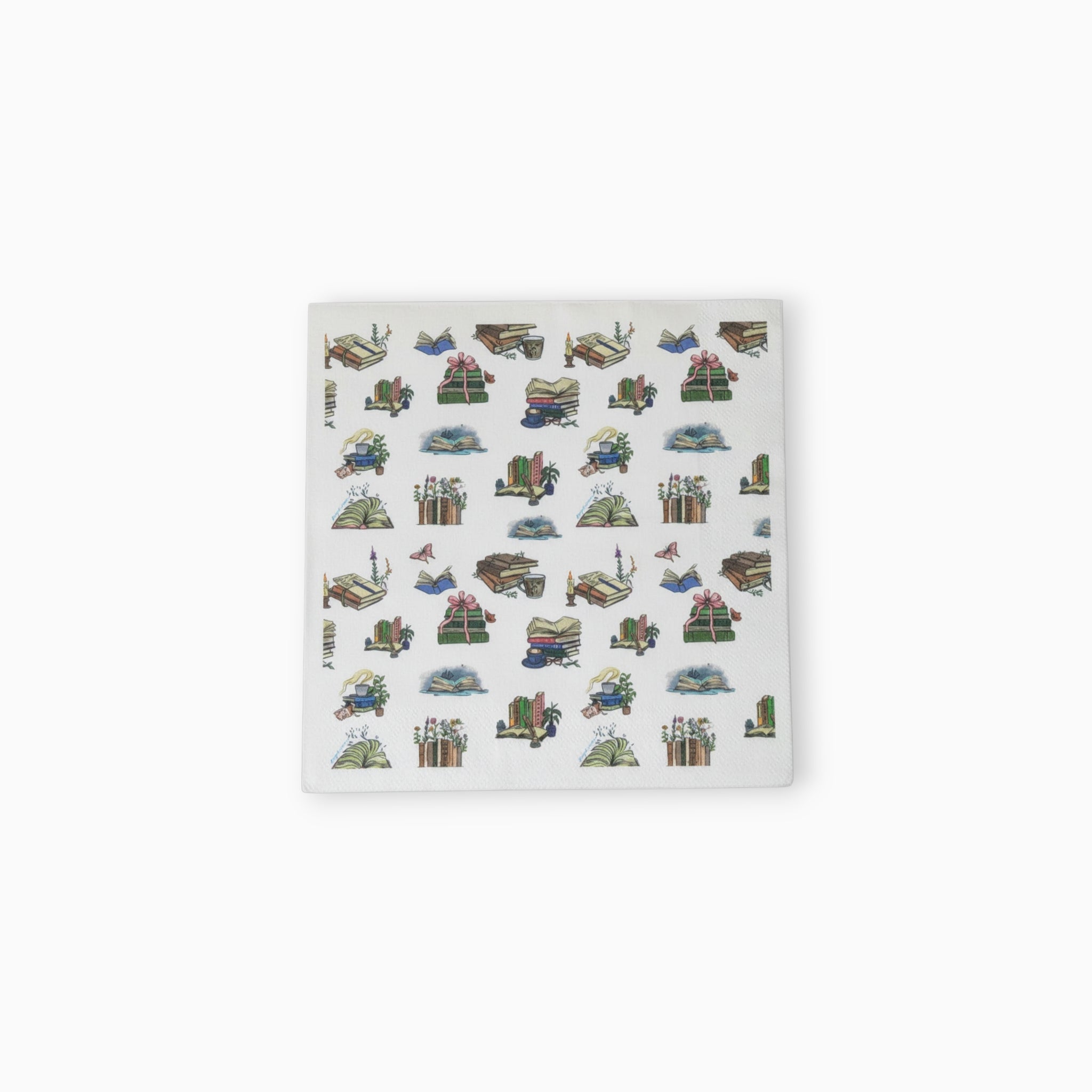 Books Large Paper Napkins, Set of 16