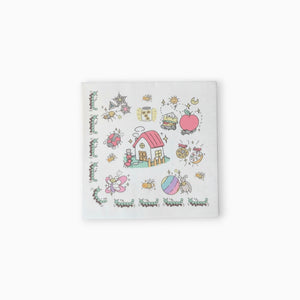 Bugs Large Paper Napkins, Set of 16
