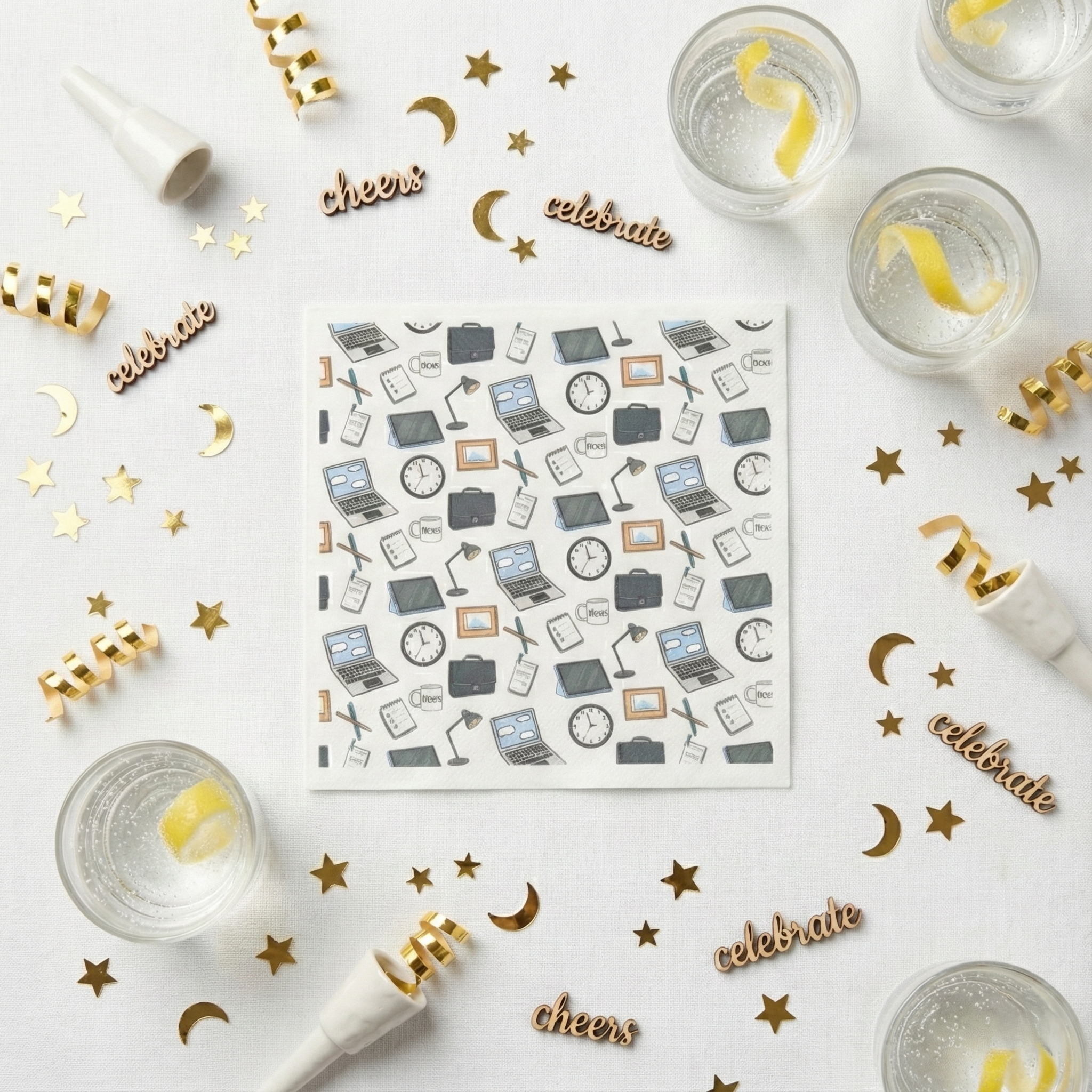 Business Large Paper Napkins, Set of 16