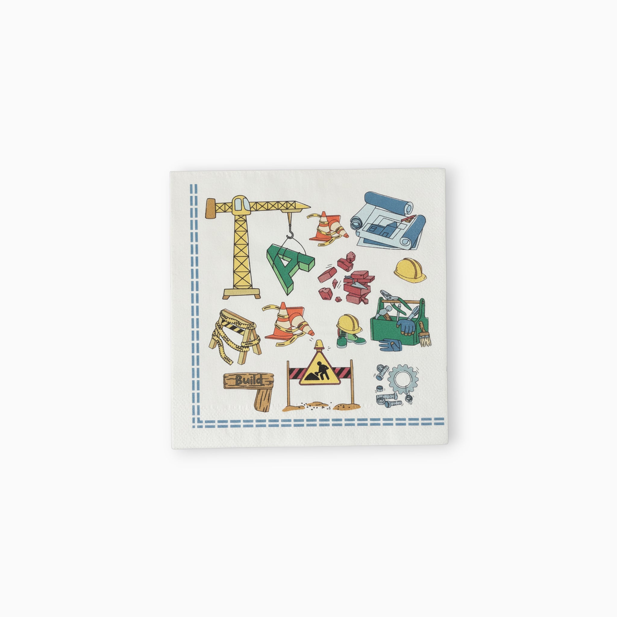 Construction Large Paper Napkins, Set of 16