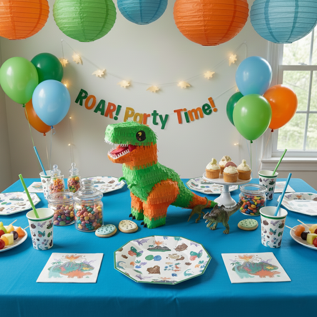 Dinosaur Large Paper Napkins, Set of 16