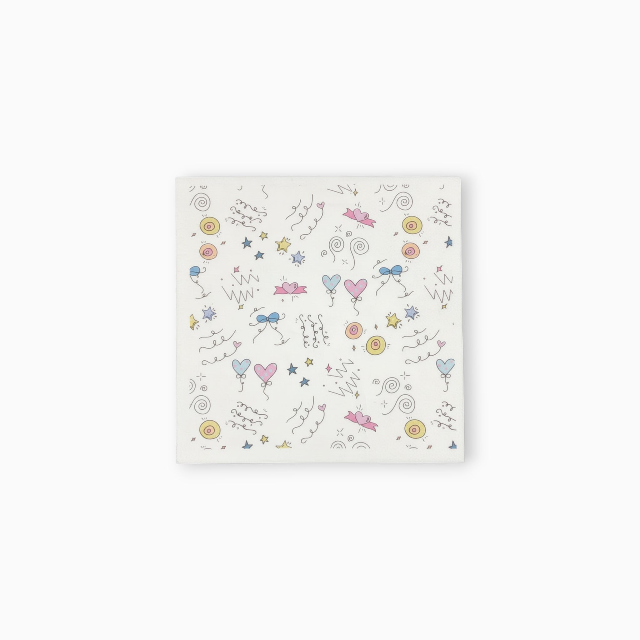 Doodle Lines Large Paper Napkins, Set of 16