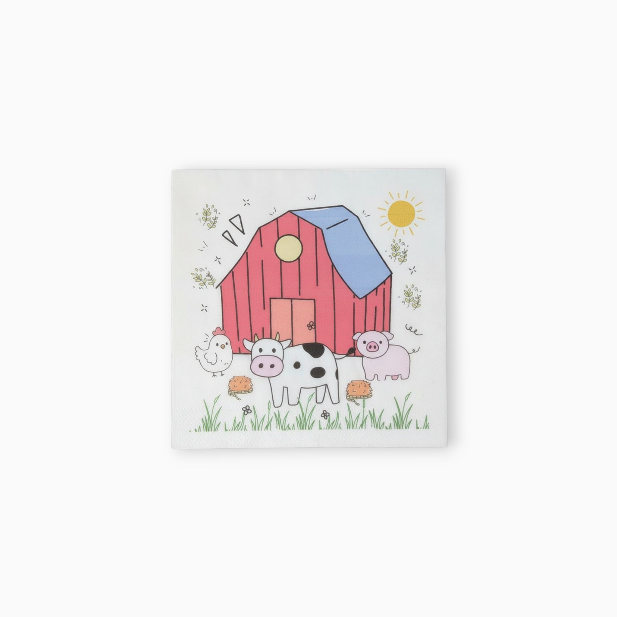 Farm Large Paper Napkins, Set of 16