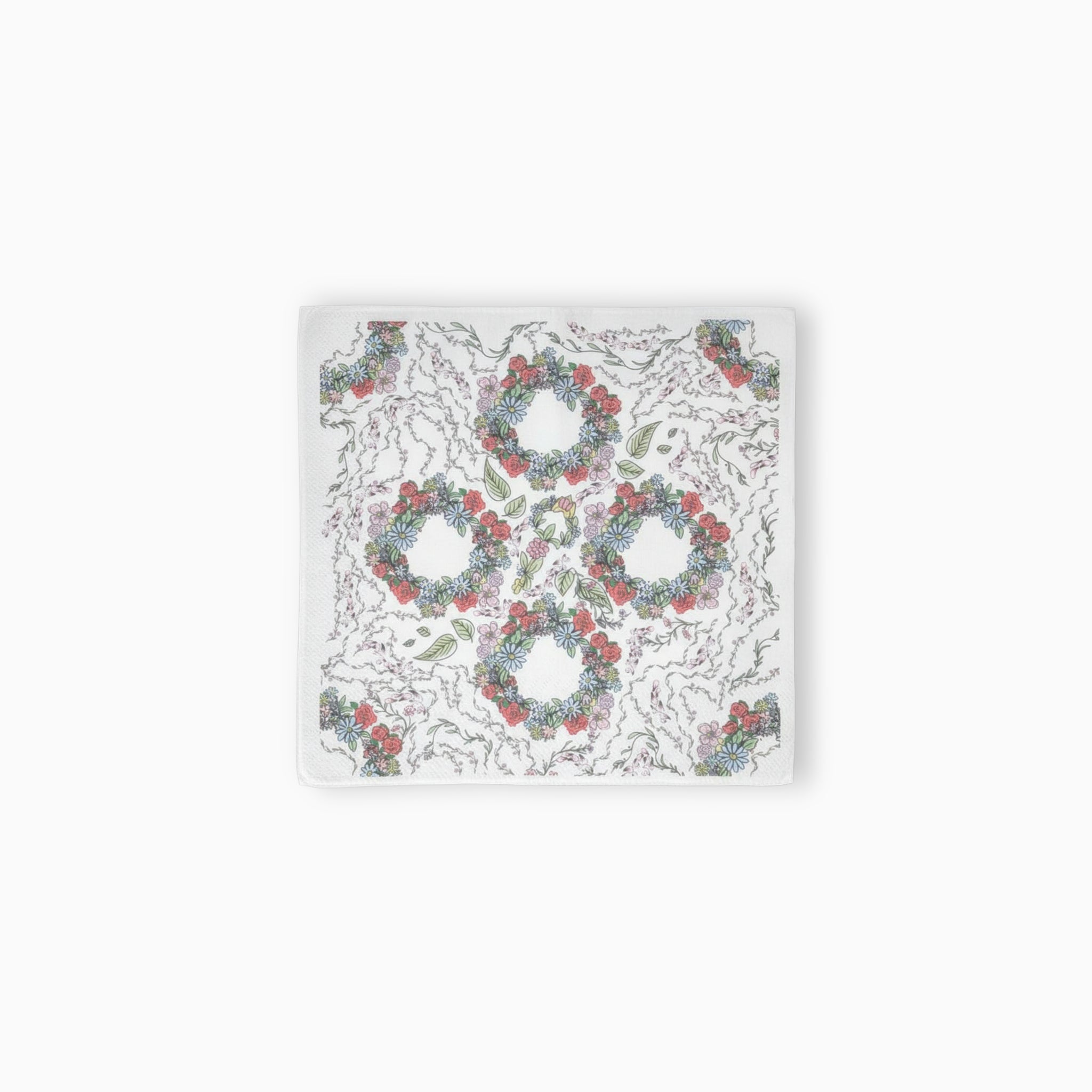 Floral Large Paper Napkins, Set of 16