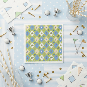Golf Large Paper Napkins, Set of 16