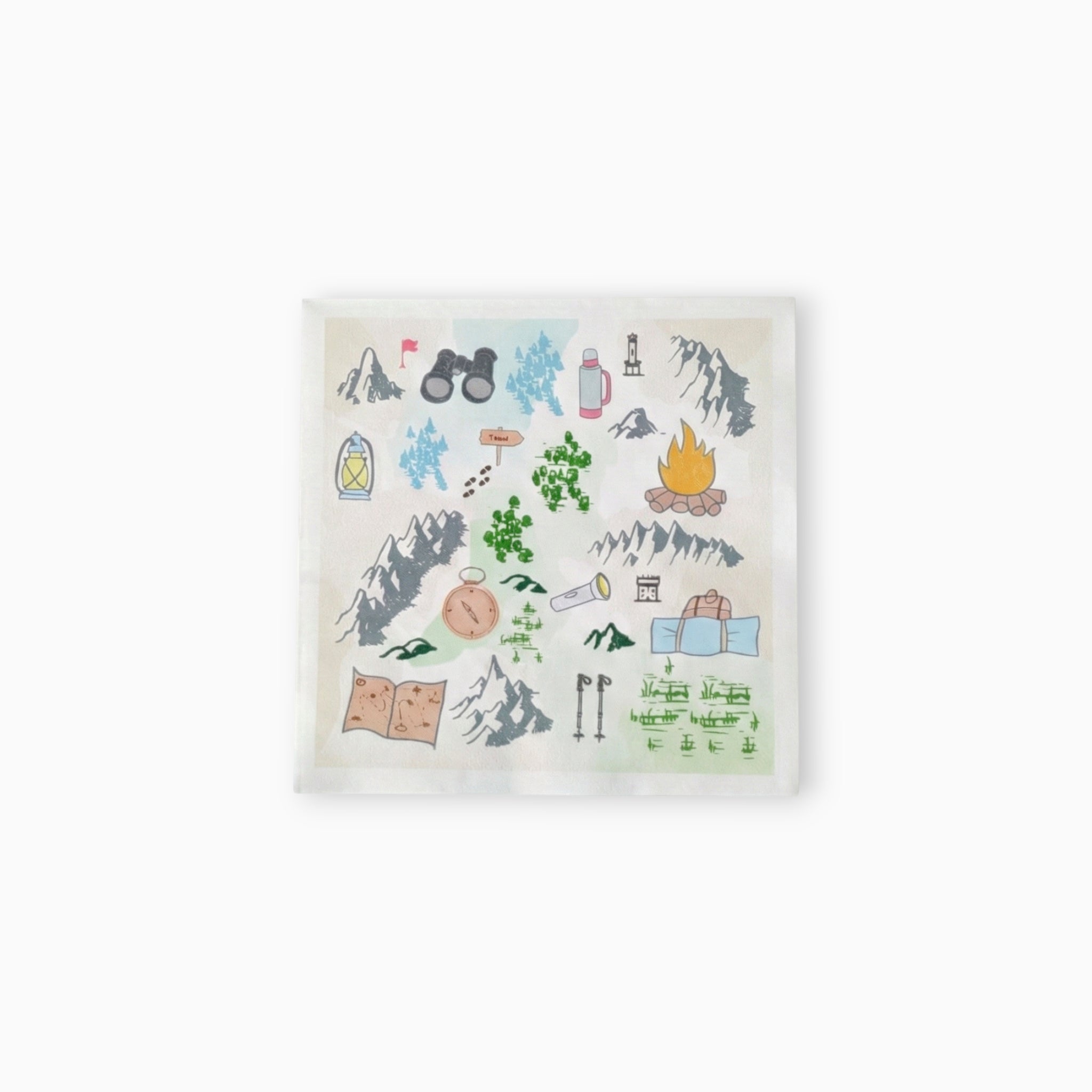 Hiking Large Paper Napkins, Set of 16