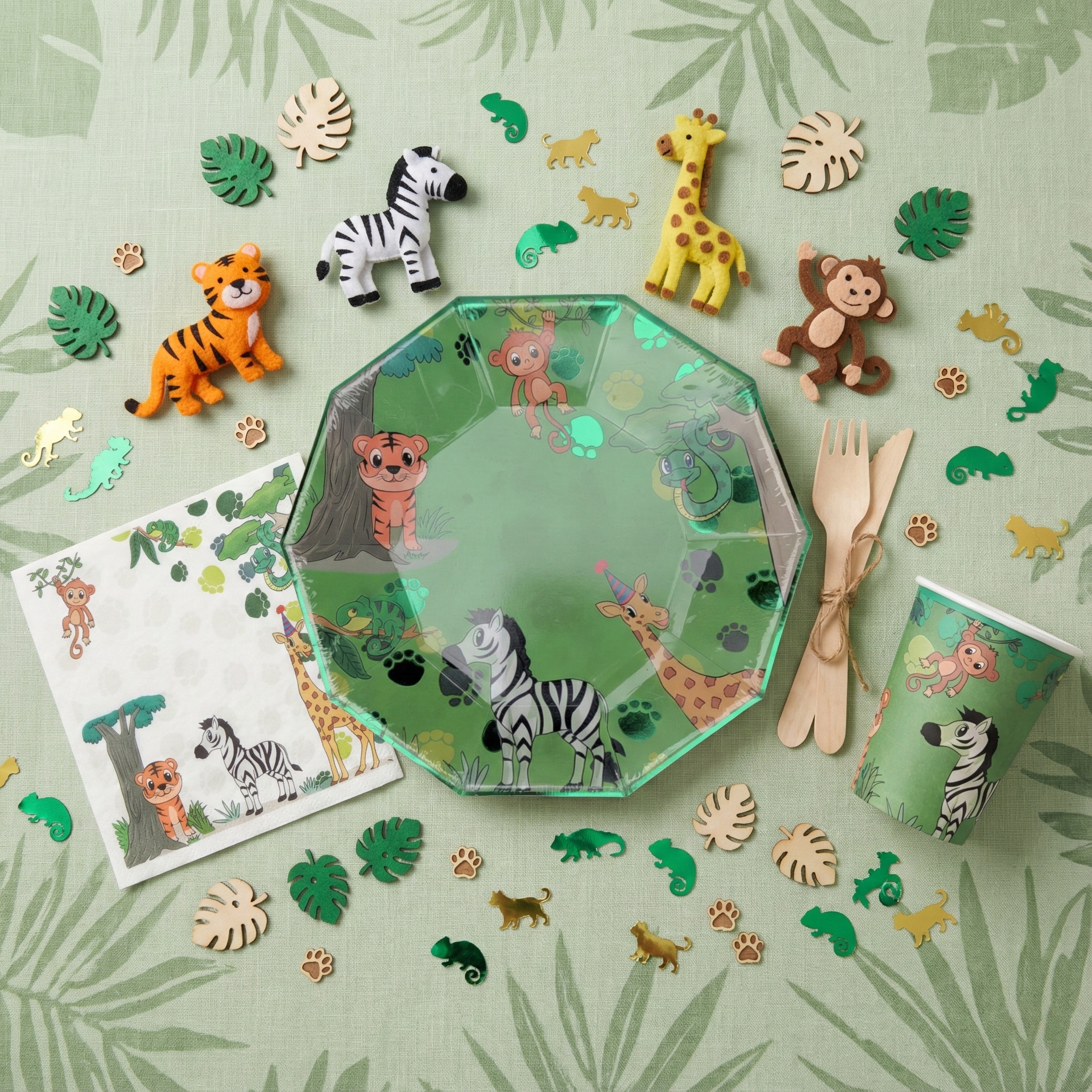 Safari Large Paper Napkins, Set of 16