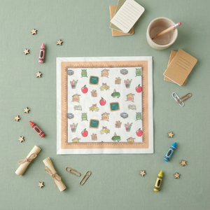 School Large Paper Napkins, Set of 16