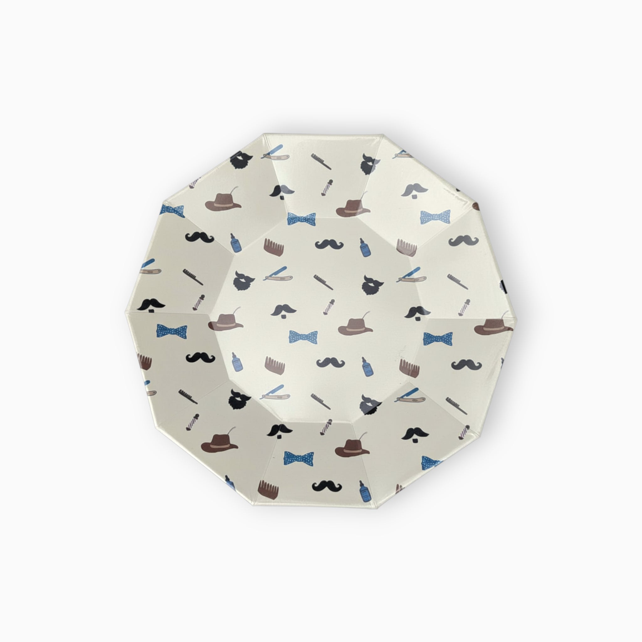 Beard Large Paper Plates, Set of 8