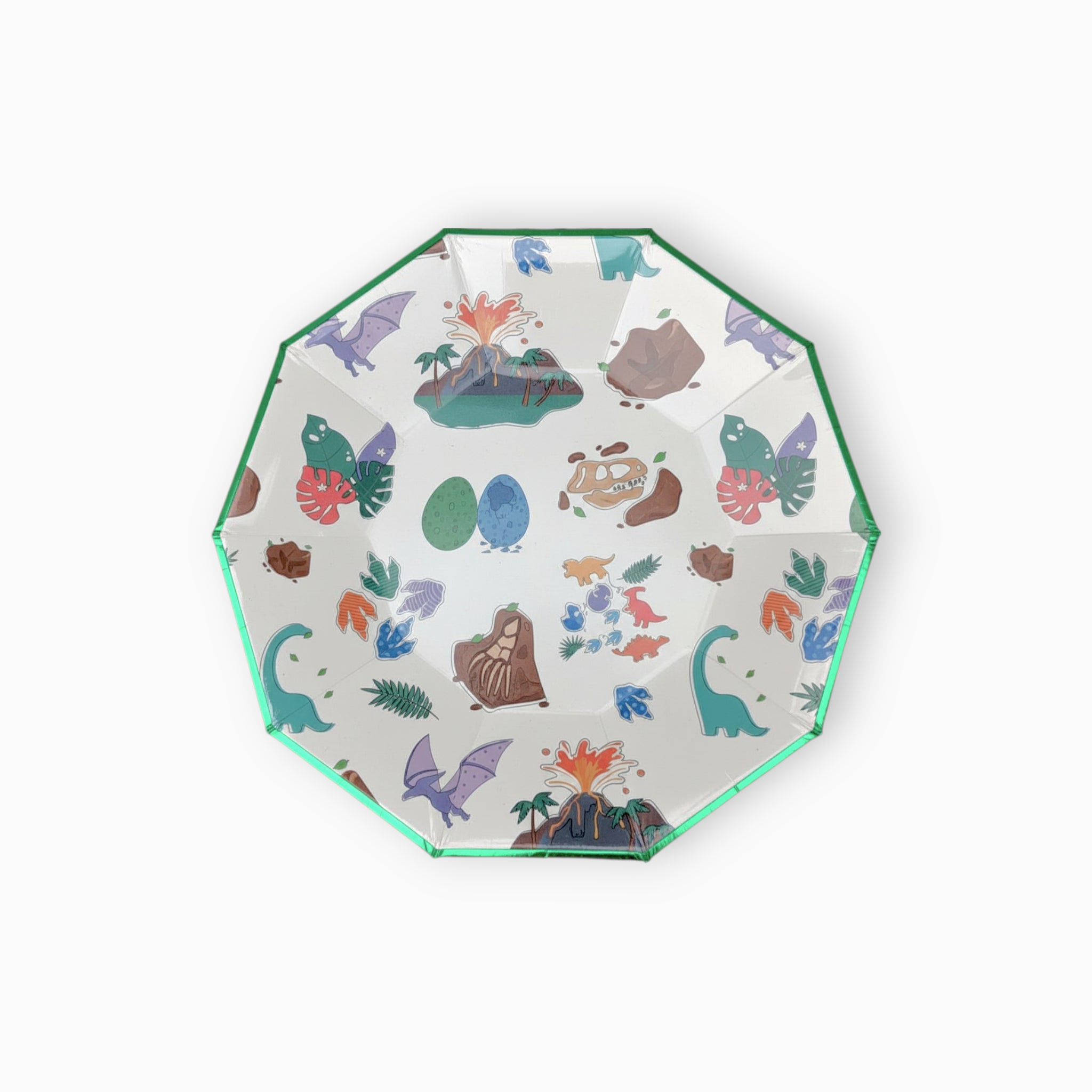 Dinosaur Large Paper Plates, Set of 8