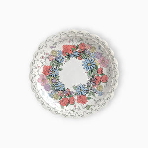 Floral Large Paper Plates, Set of 8