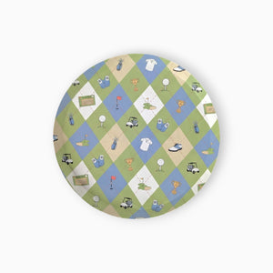 Golf Large Paper Plates, Set of 8