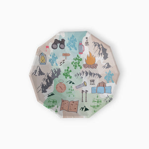 Hiking Large Paper Plates, Set of 8