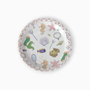 Mermaid Large Paper Plates, Set of 8