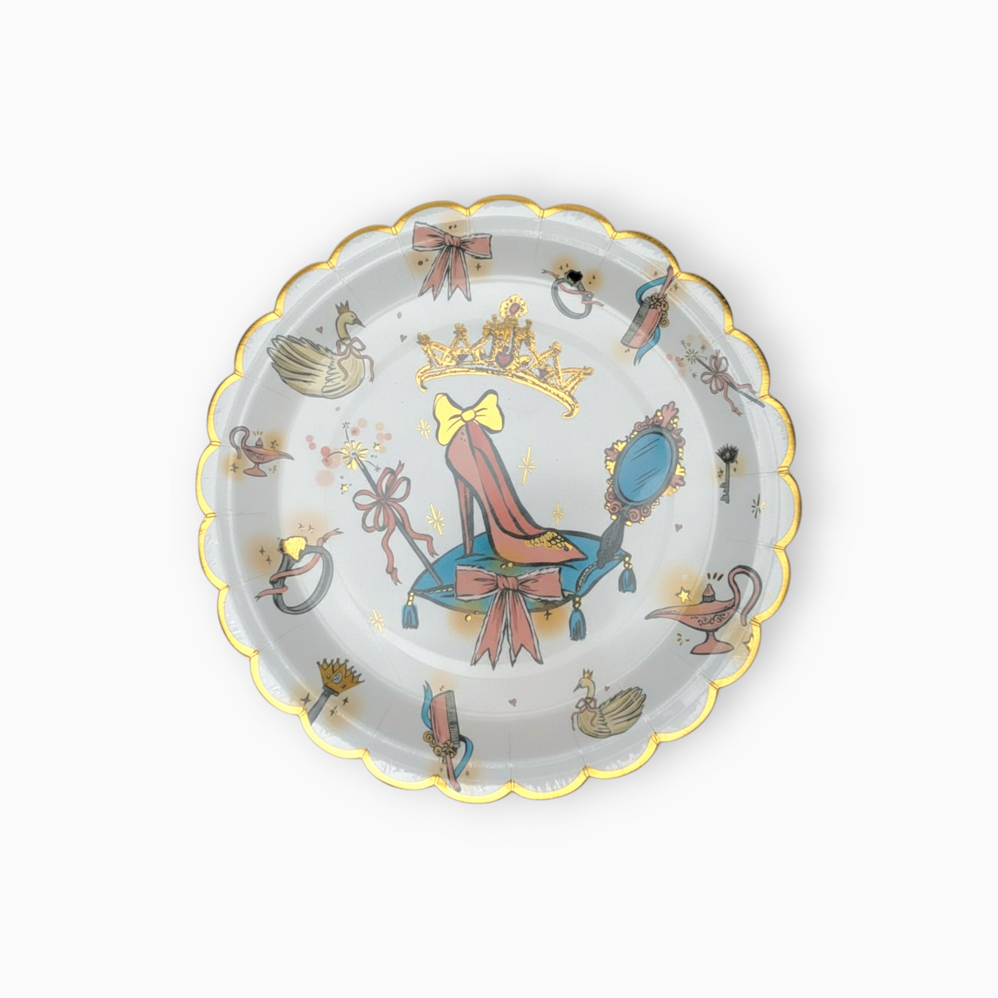 Princess Large Paper Plates, Set of 8
