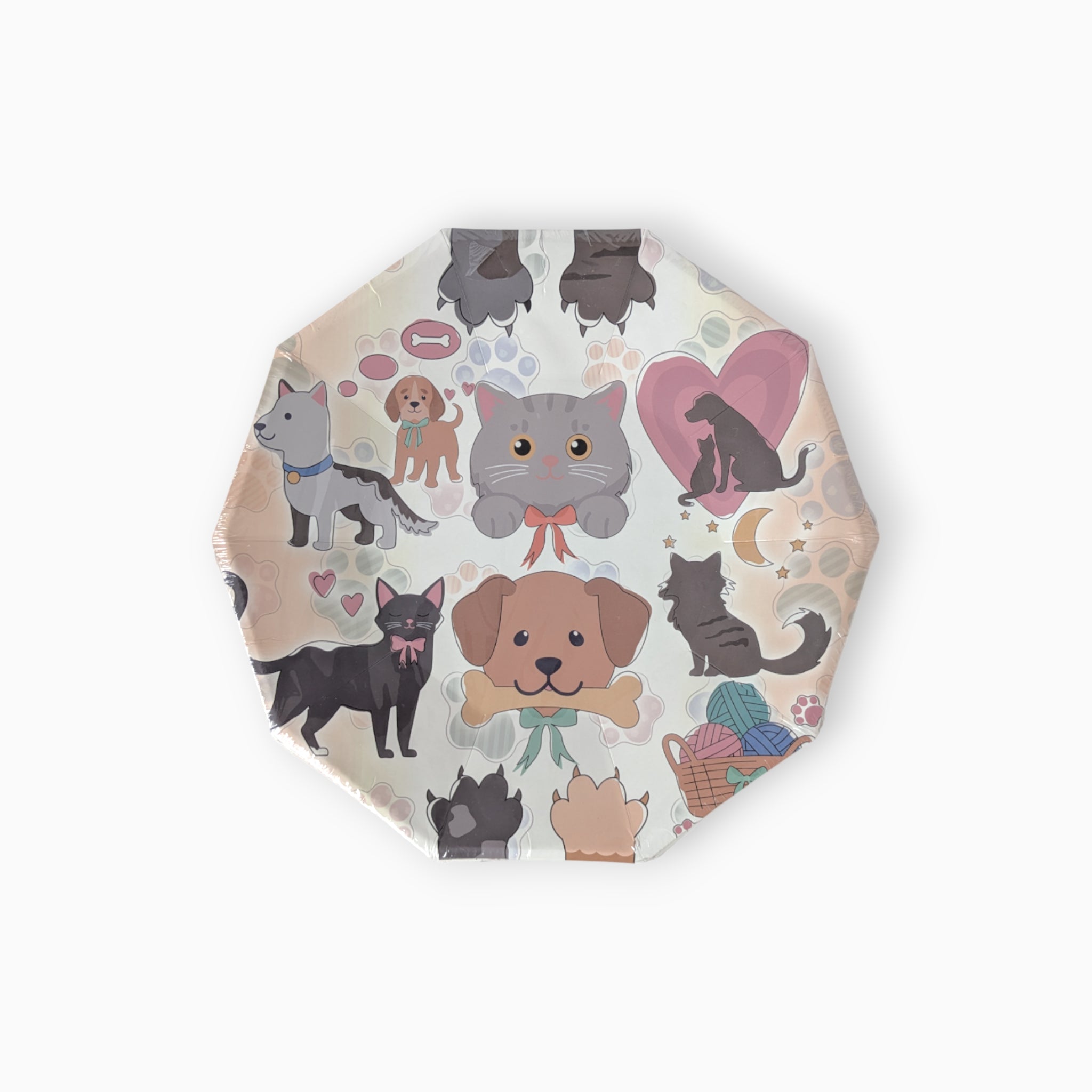 Puppies Large Paper Plates, Set of 8