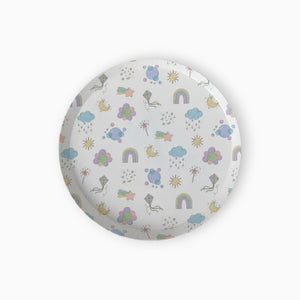Rainbow Large Paper Plates, Set of 8
