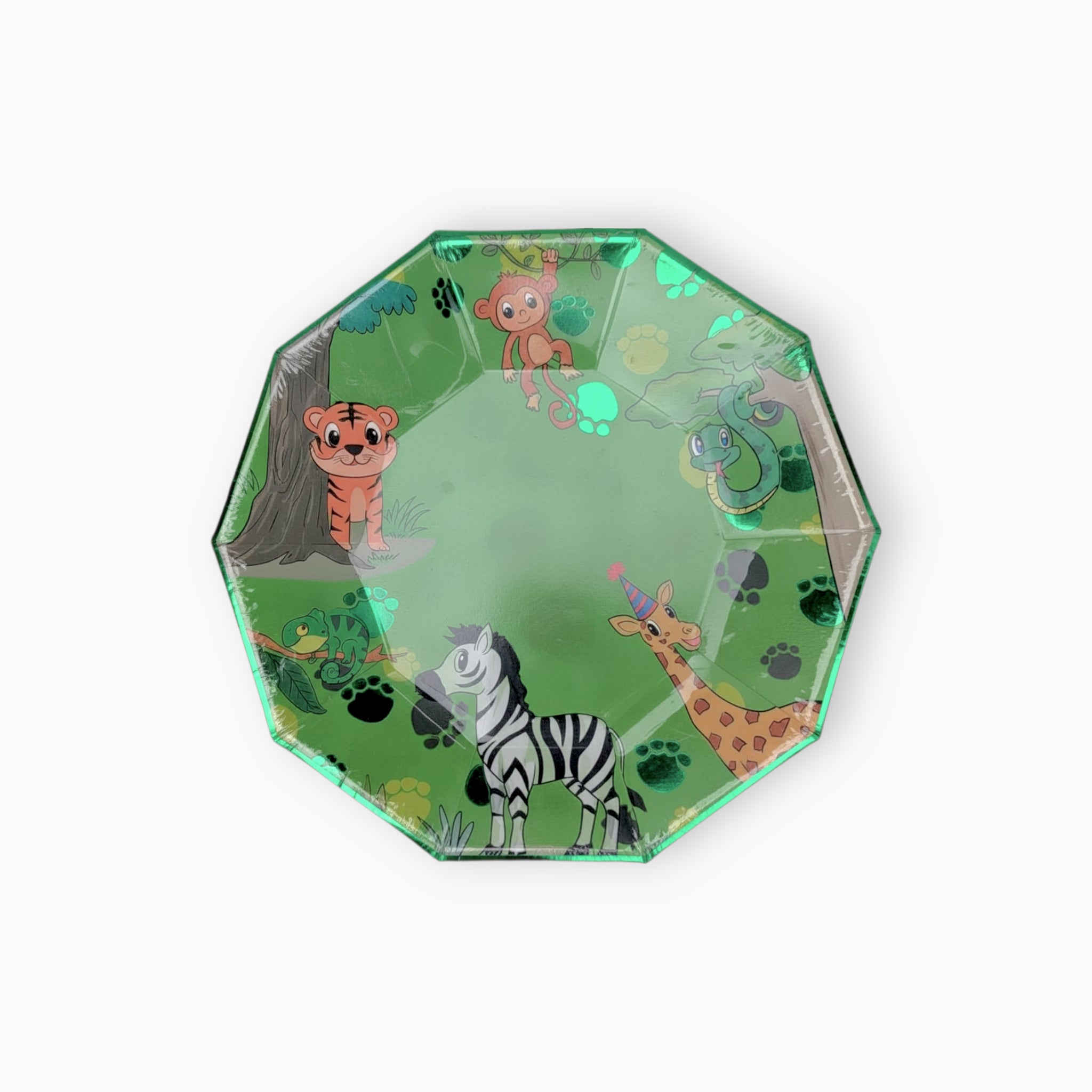Safari Large Paper Plates, Set of 8
