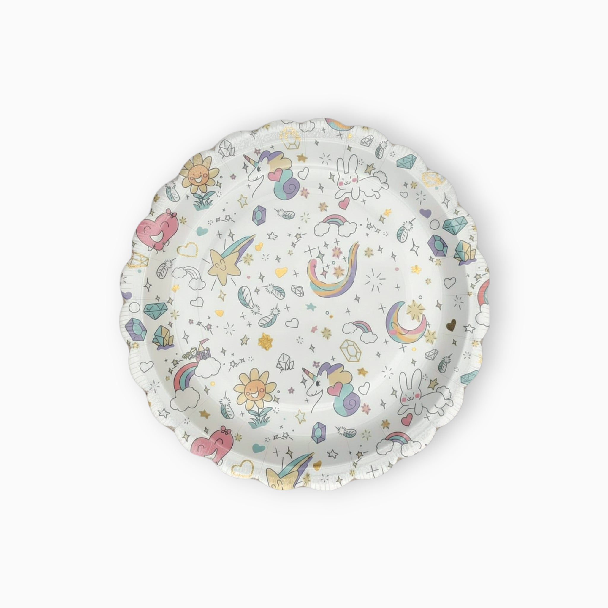 Unicorn Large Paper Plates, Set of 8