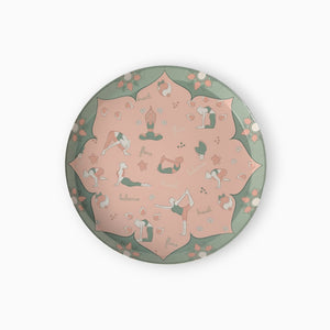 Yoga Large Paper Plates, Set of 8
