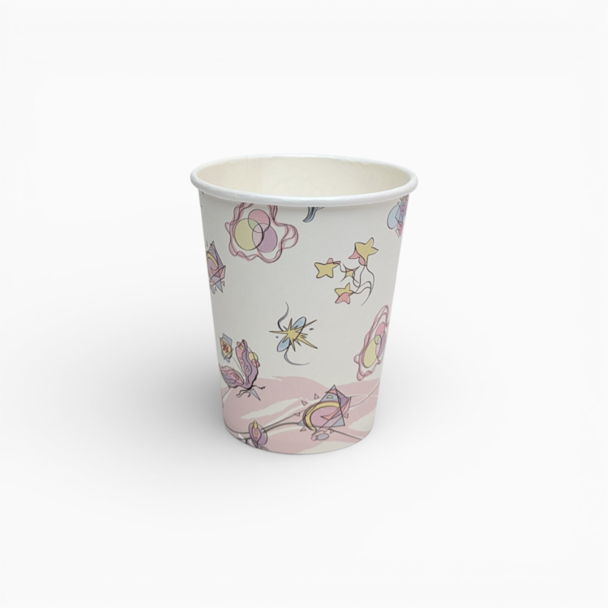 Abstract Shapes Paper Cups, Set of 8