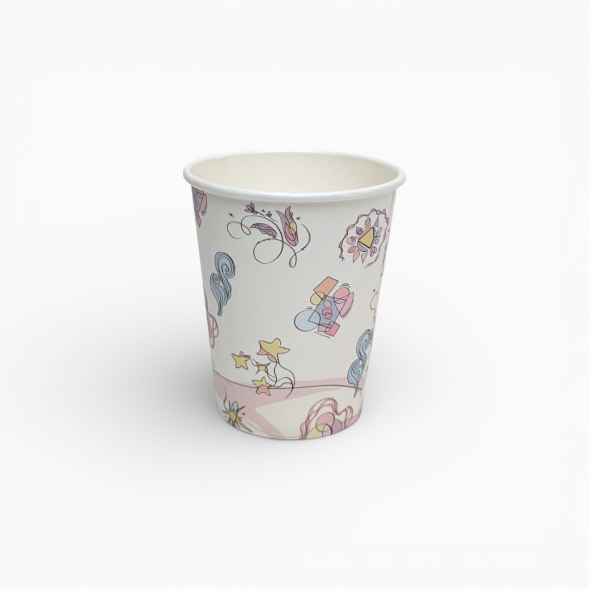 Abstract Shapes Paper Cups, Set of 8