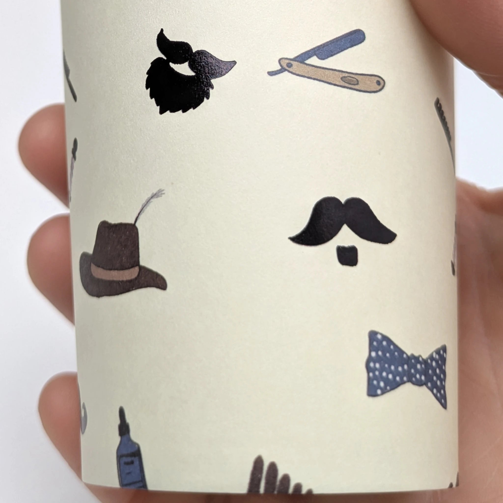 Beard Paper Cups, Set of 8