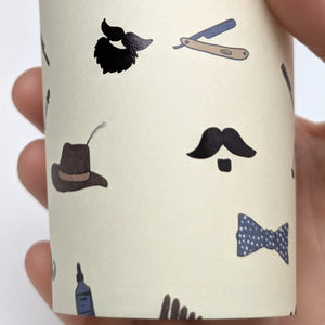 Beard Paper Cups, Set of 8