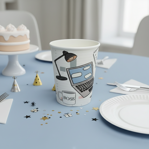 Business Paper Cups, Set of 8