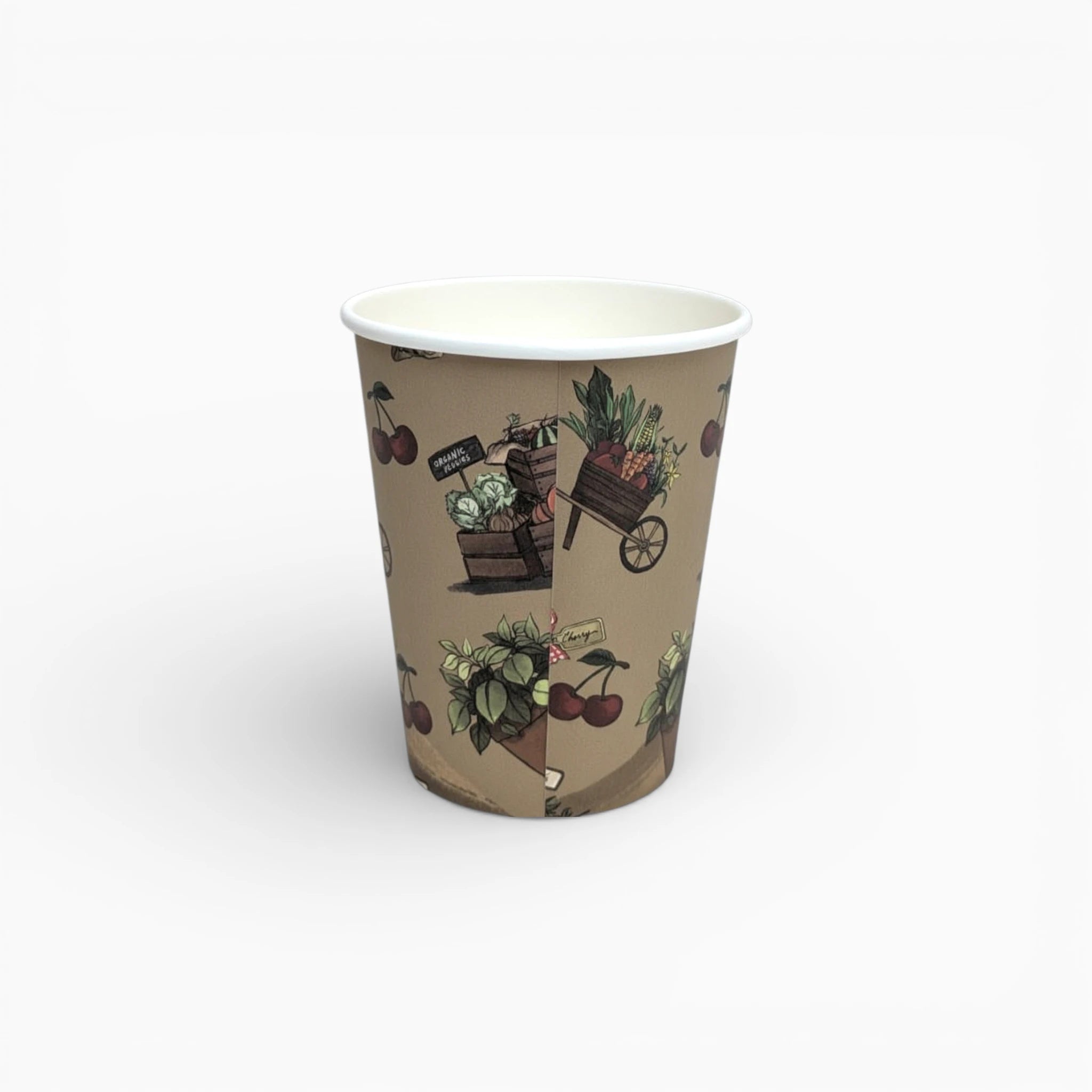 Farmers Market Paper Cups, Set of 8