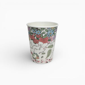 Floral Paper Cups, Set of 8