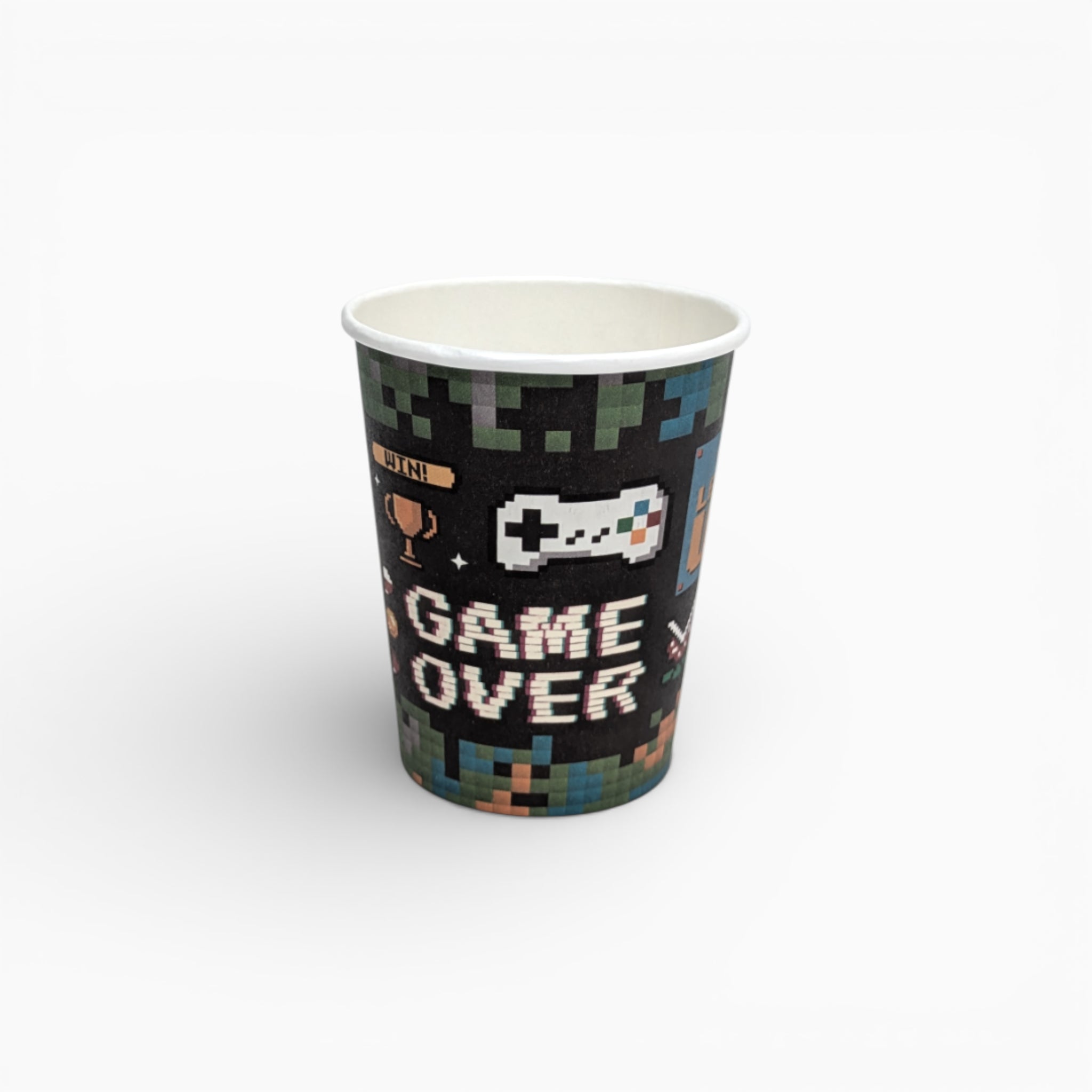 Gamer Paper Cups, Set of 8