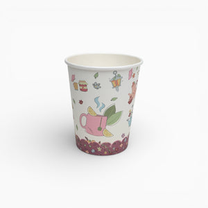 Garden Tea Paper Cups, Set of 8