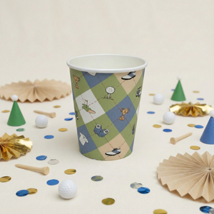 Golf Paper Cups, Set of 8